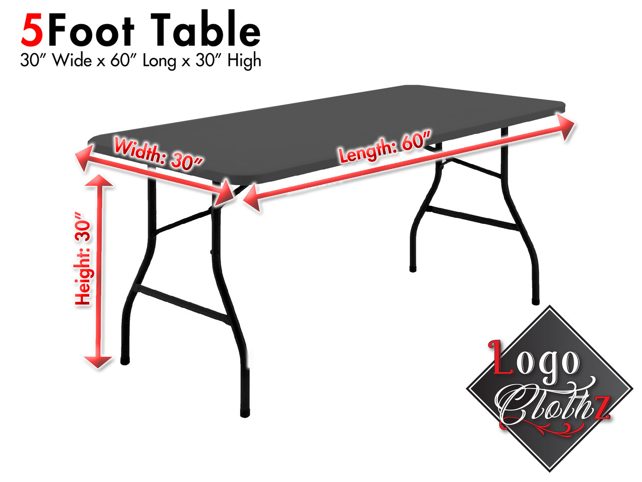 30 inch tall fitted table cover example